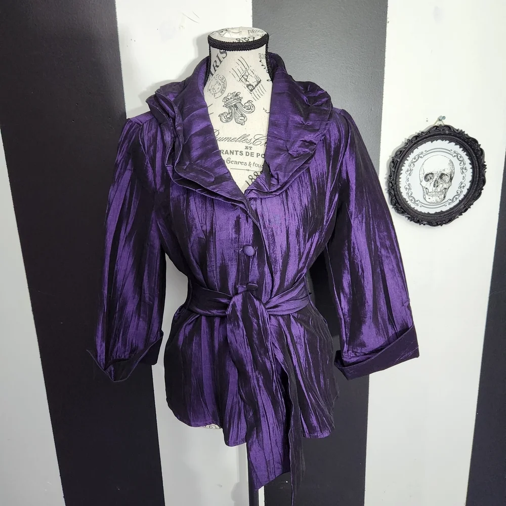 Vintage Purple Blouse - Picture 2 of 5